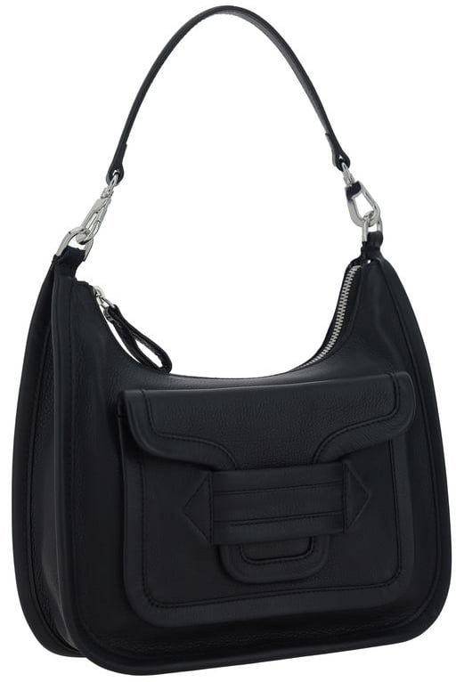 Pierre Hardy Pierre Hardy Black Calf Leather Bos Taurus Shoulder Bag Zwart