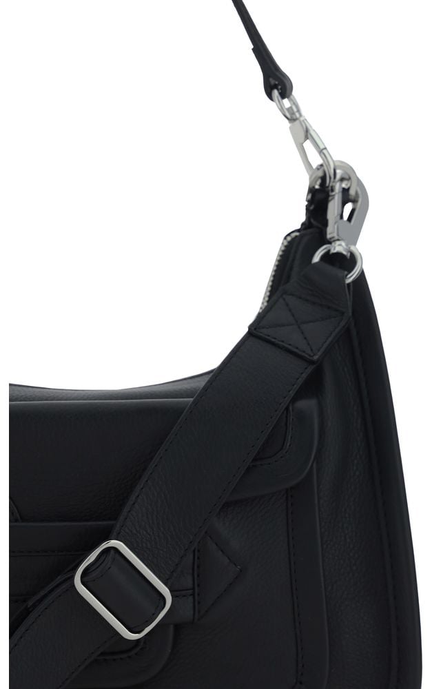 Pierre Hardy Pierre Hardy Black Calf Leather Bos Taurus Shoulder Bag Zwart