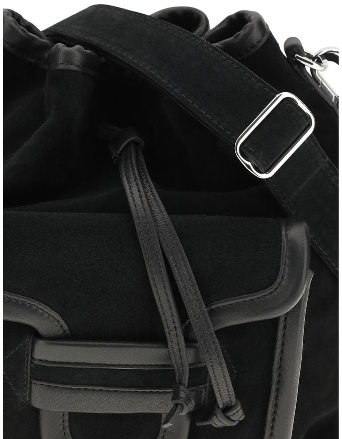 Pierre Hardy Pierre Hardy Black Calf Leather Bos Taurus Backet Bag Zwart