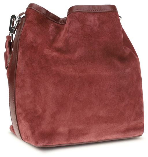 Pierre Hardy Bordeaux Calf Leather Bos Taurus Backet Bag Maroon