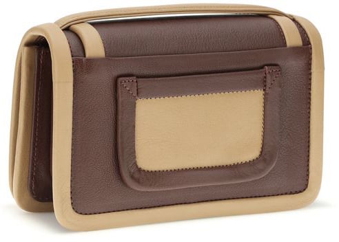 Pierre Hardy Pierre Hardy Brown Calf Leather Bos Taurus Shoulder Bag Bruin