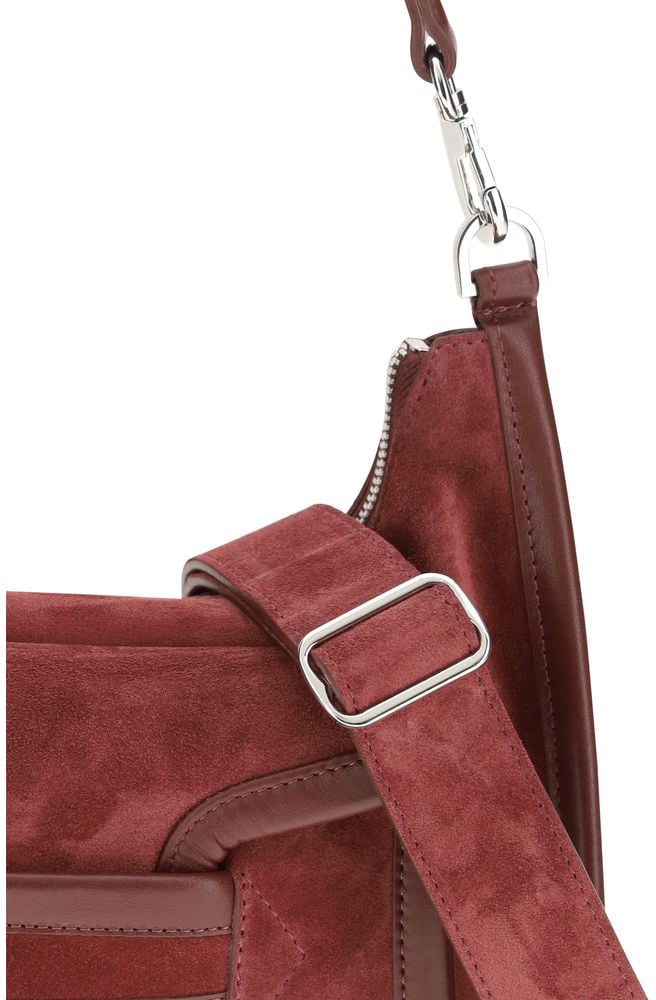 Pierre Hardy Bordeaux Calf Leather Bos Taurus Shoulder Bag Maroon