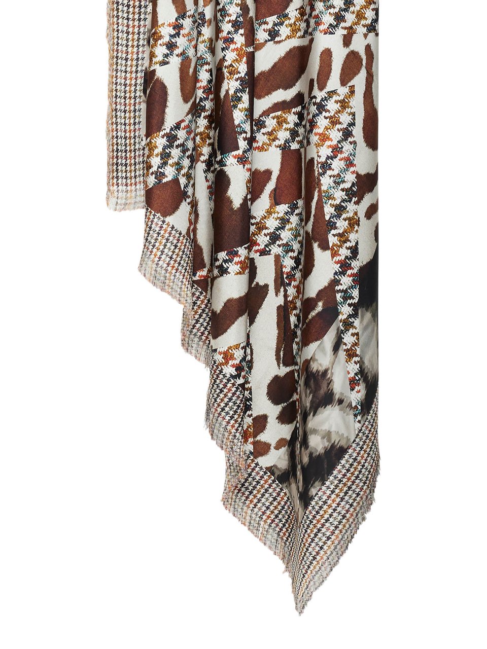 Pierre Louis Mascia Euclide Model Cashmere Artisan Scarf Grijs