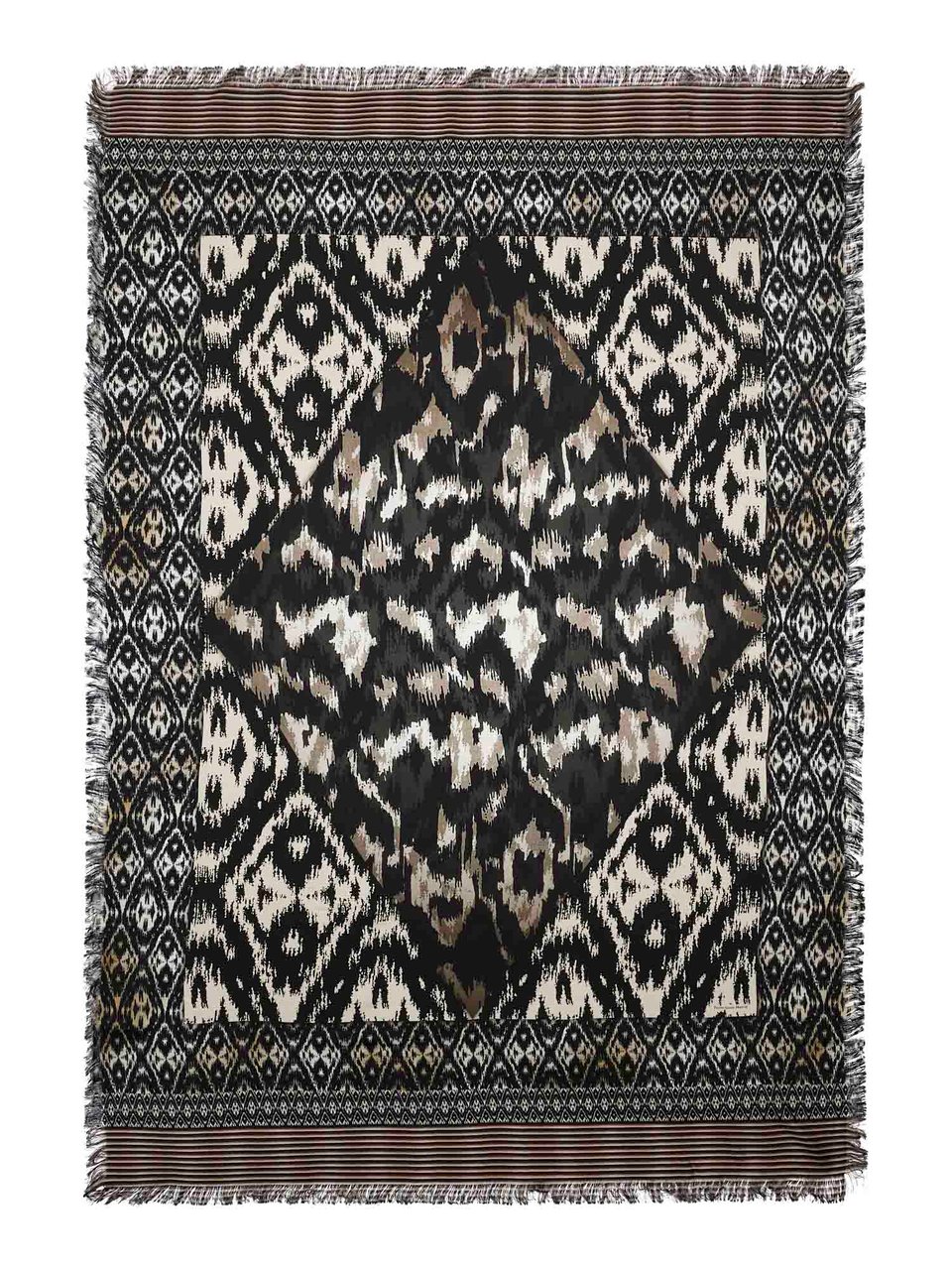 Pierre Louis Mascia Aloeuw Model Pure Silk Artisan Scarf Grijs
