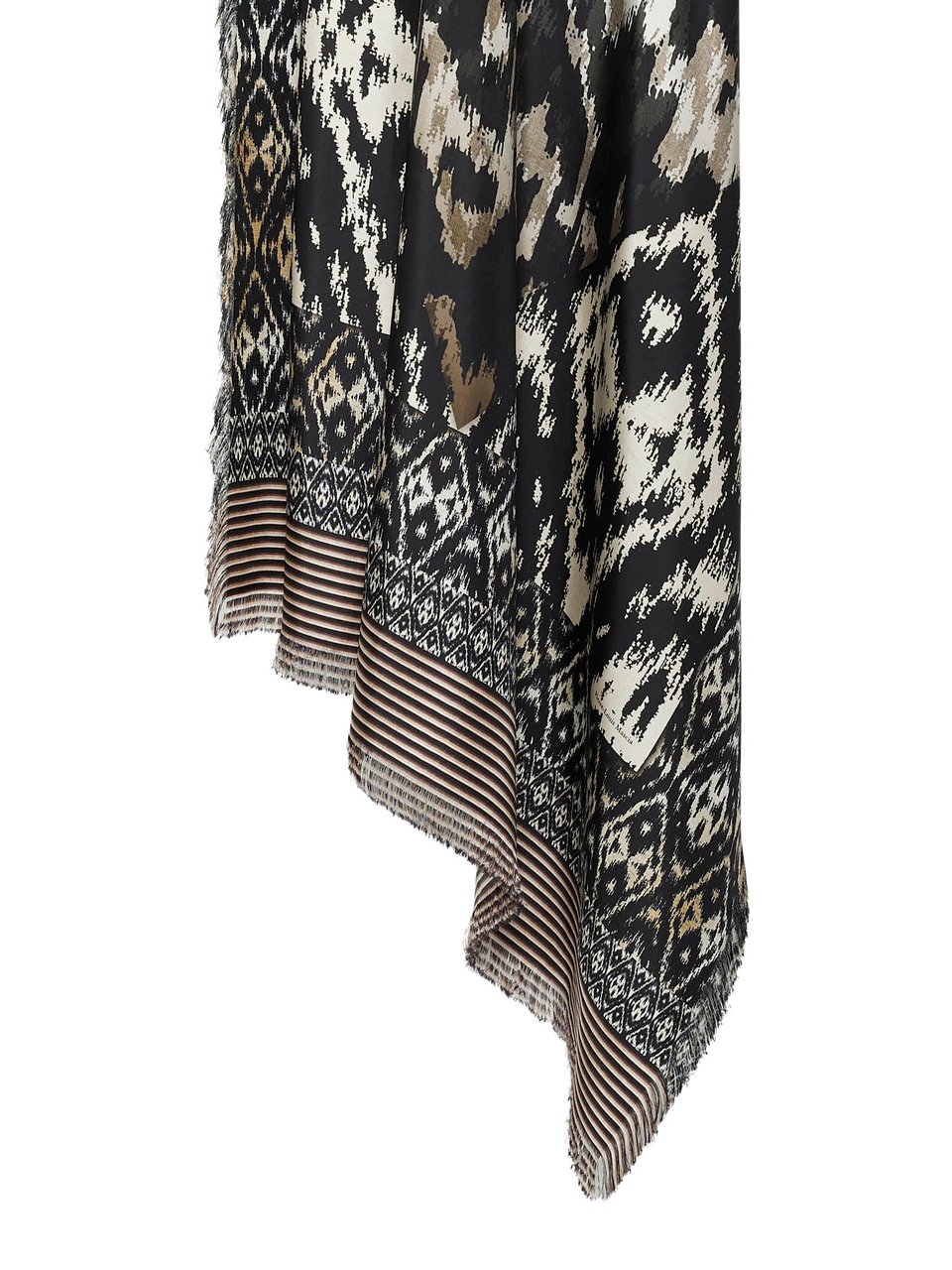 Pierre Louis Mascia Aloeuw Model Pure Silk Artisan Scarf Grijs