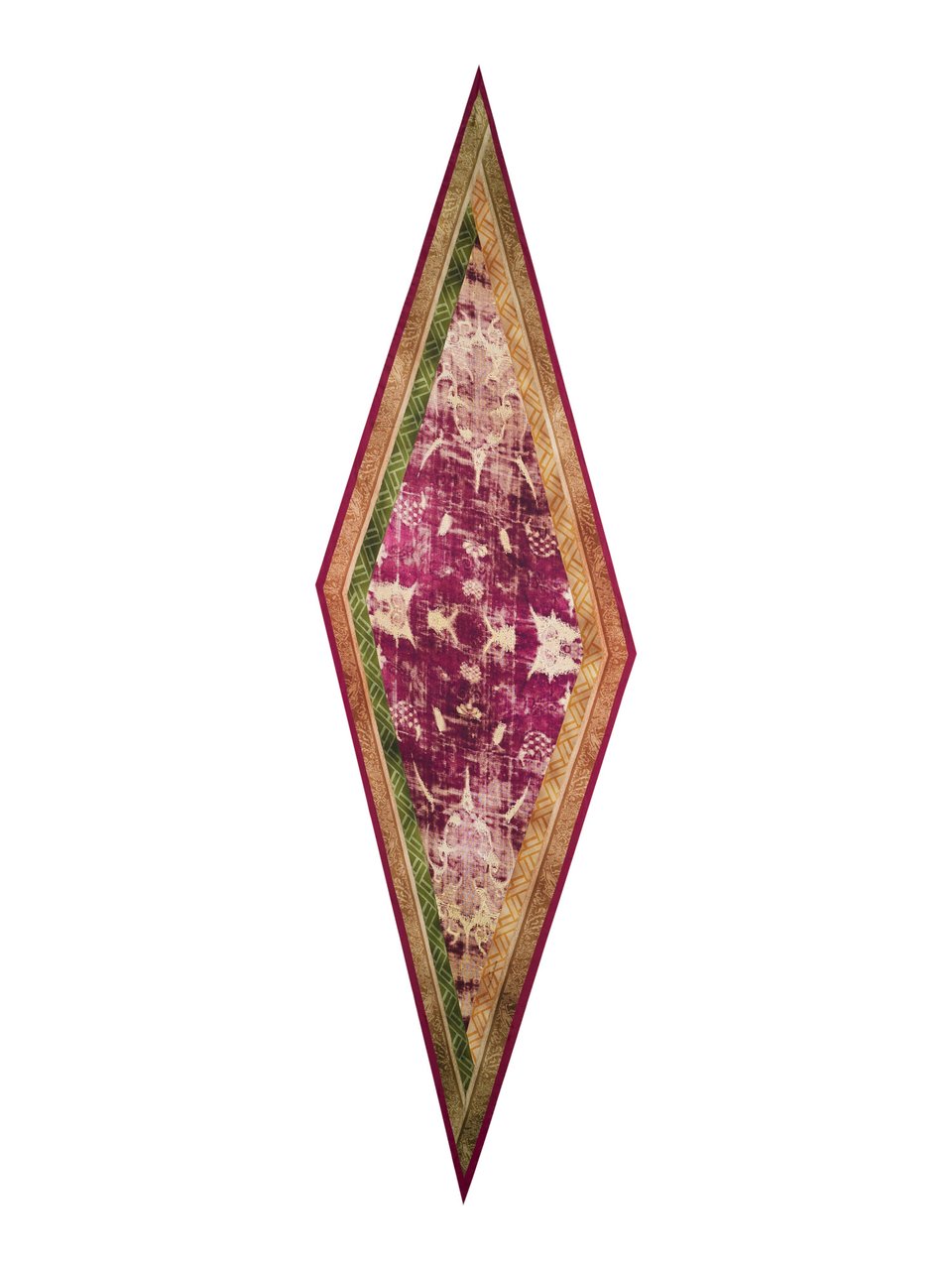 Pierre Louis Mascia Aloeuw Model Pure Silk Artisan Triangle Scarf Bruin