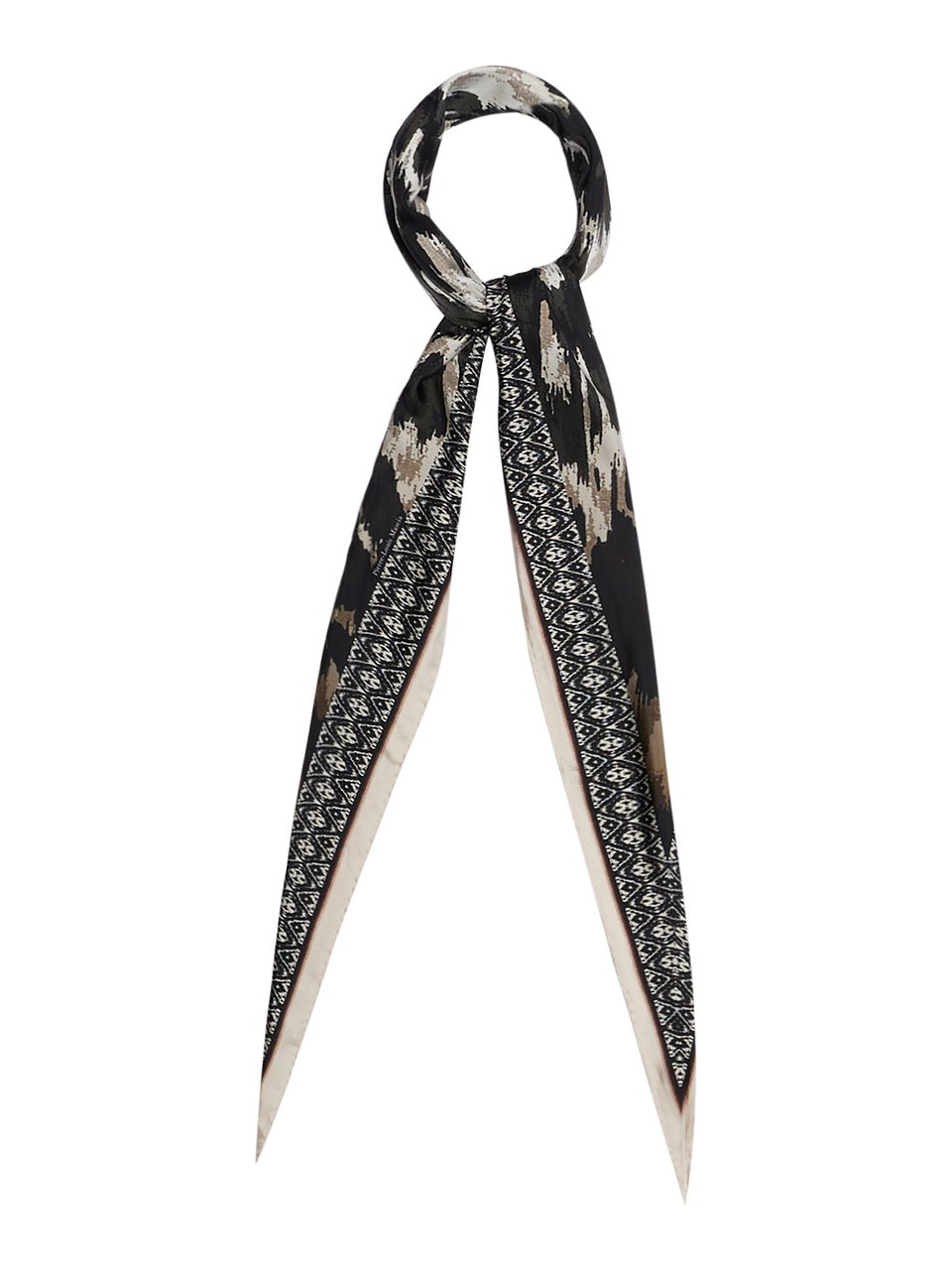 Pierre Louis Mascia Aloeuw Model Pure Silk Artisan Triangle Scarf Grijs