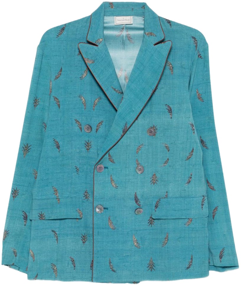 Pierre Louis Mascia Jackets Clear Blue Blauw