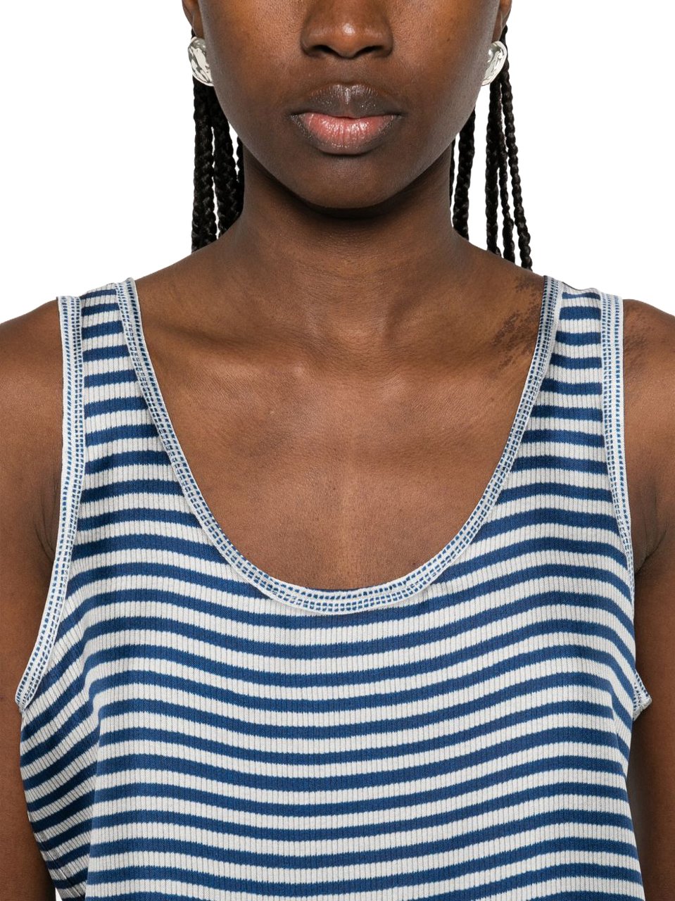Pierre Louis Mascia Top Navy Blauw