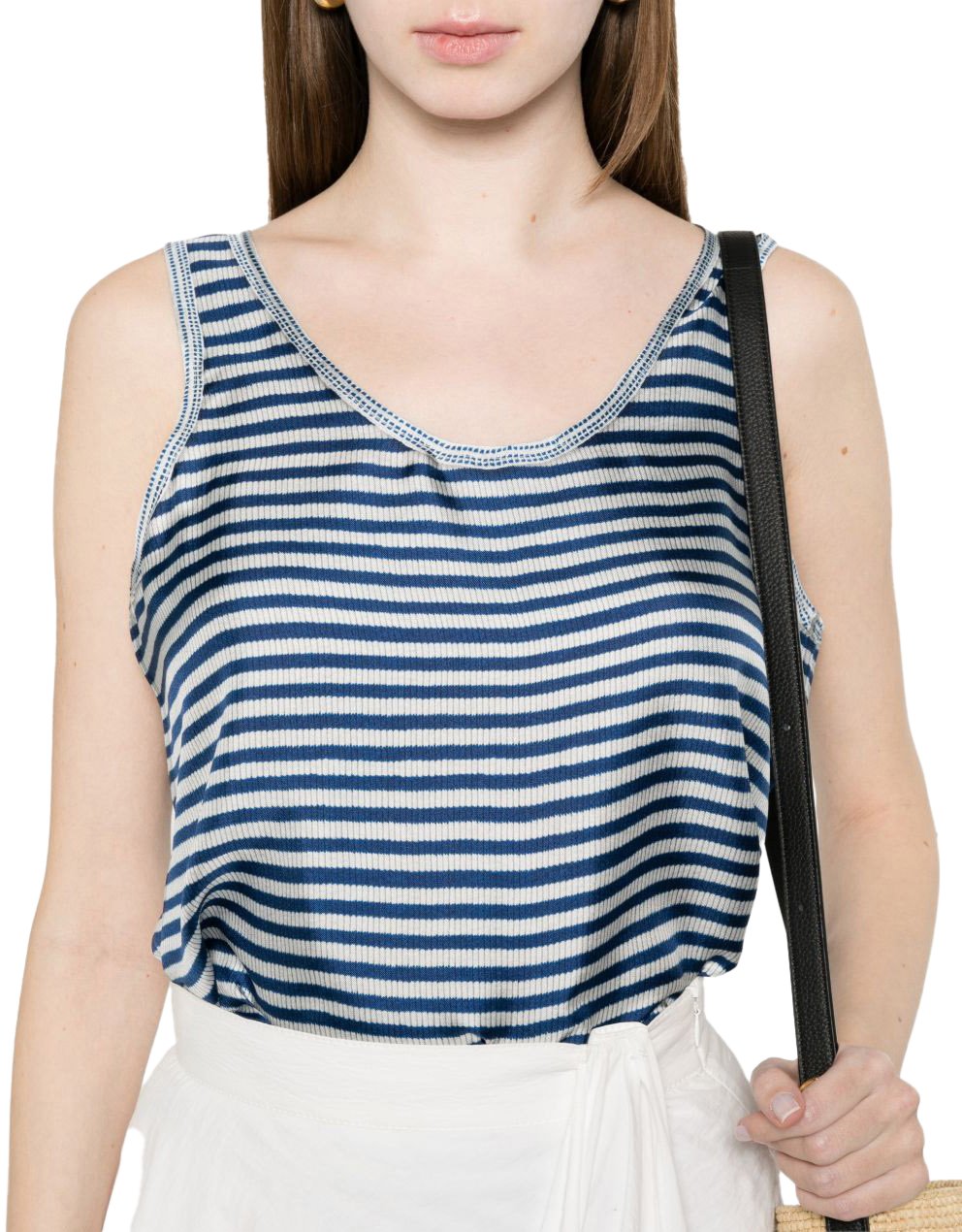 Pierre Louis Mascia Top Clear Blue Blauw