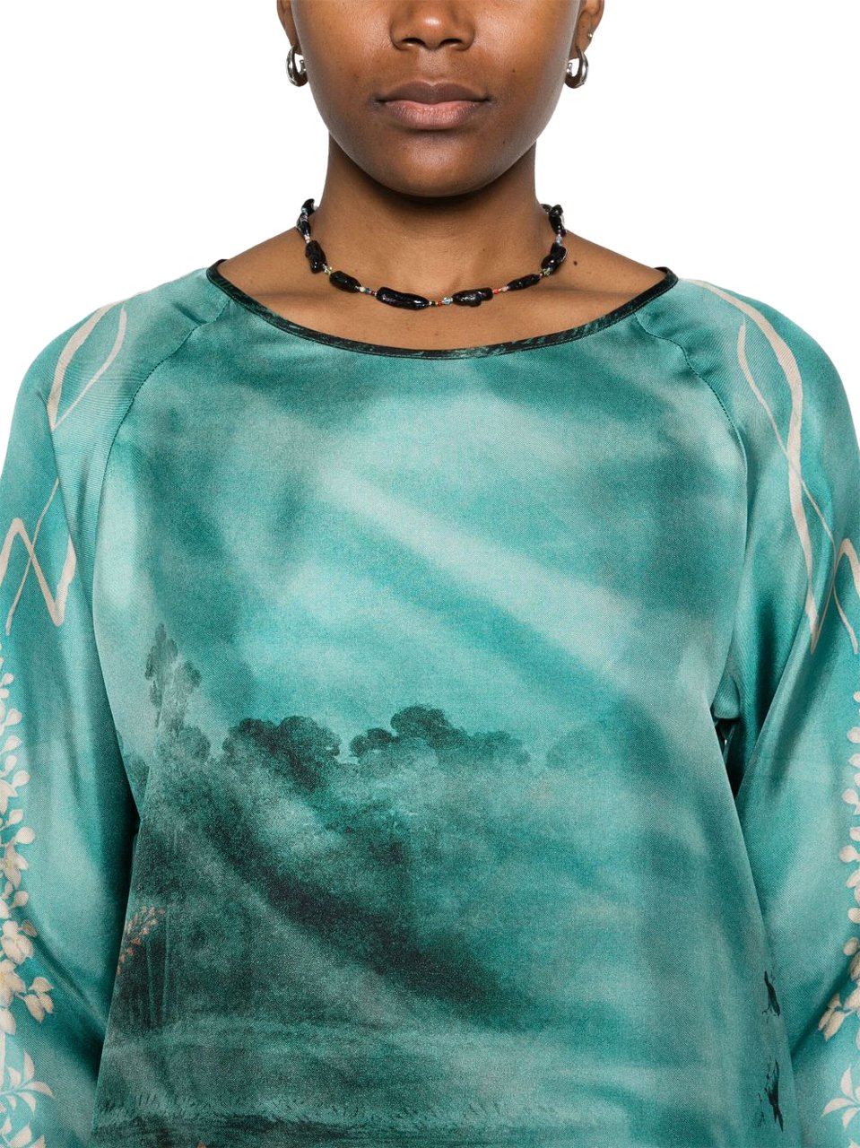 Pierre Louis Mascia Top Turquoise Blauw