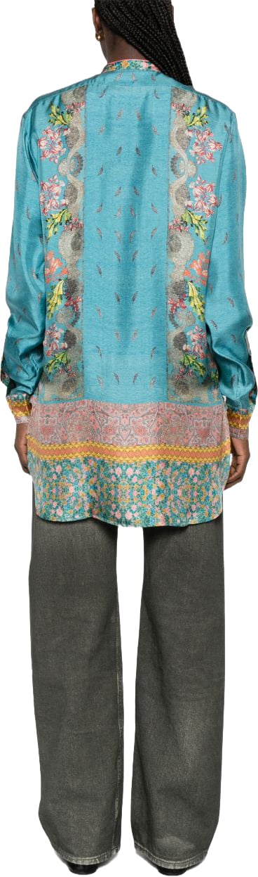 Pierre Louis Mascia Shirts Azzurro Cyaan