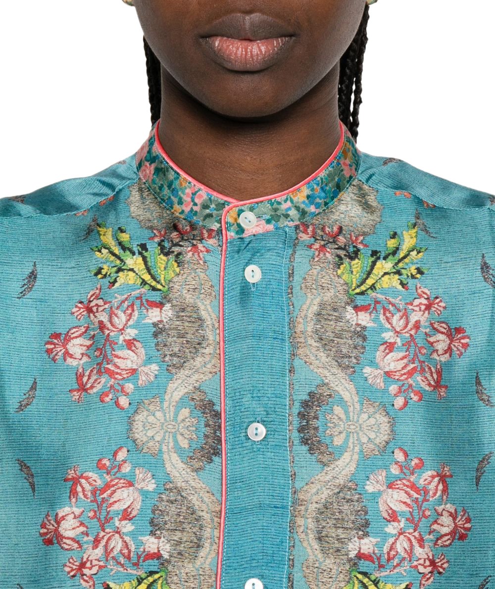 Pierre Louis Mascia Shirts Clear Blue Blauw