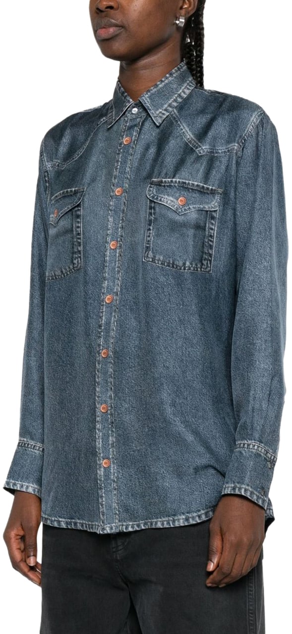 Pierre Louis Mascia Shirts Blue Blauw