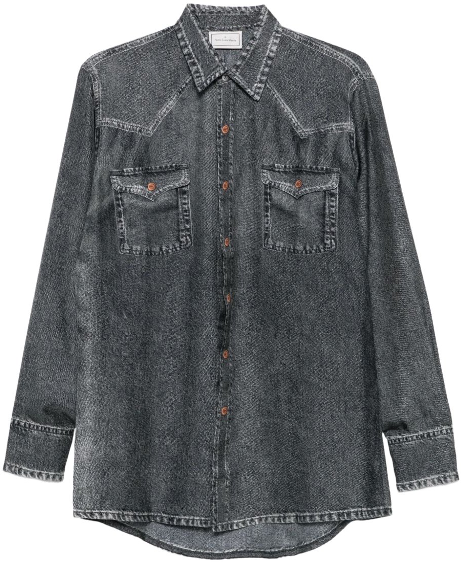 Pierre Louis Mascia Shirts Grey Grijs