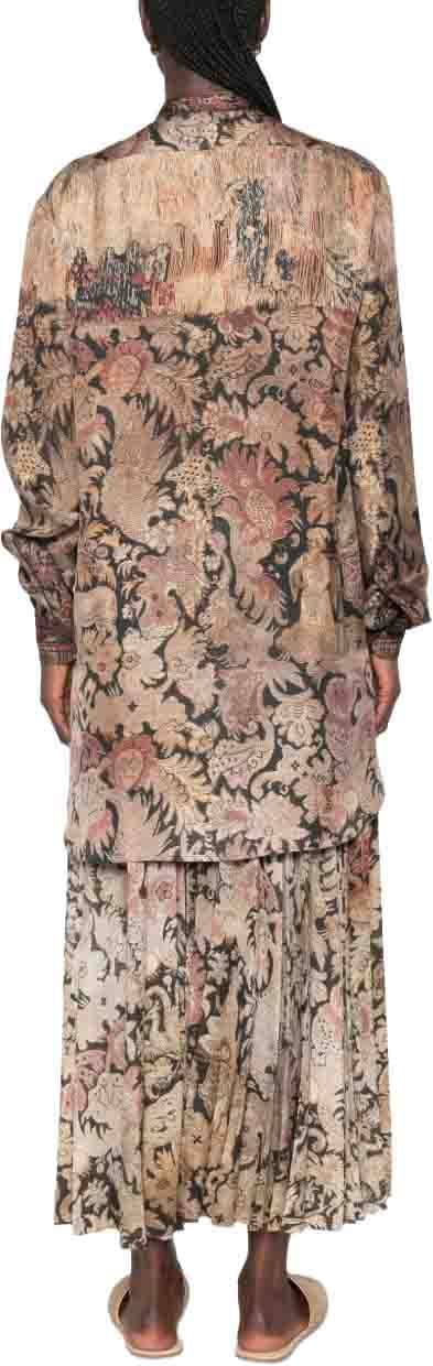 Pierre Louis Mascia Shirts Brown Beige