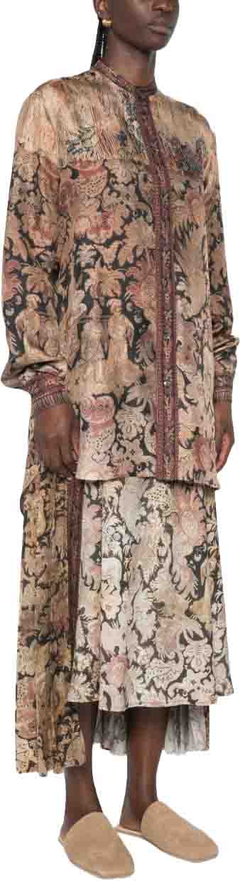 Pierre Louis Mascia Shirts Brown Beige