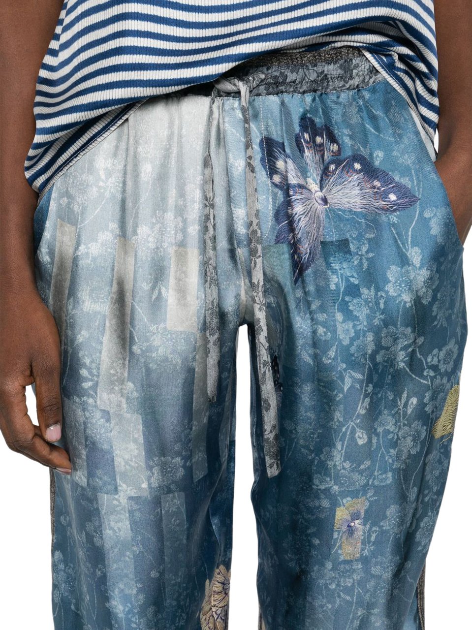 Pierre Louis Mascia Trousers Clear Blue Blauw