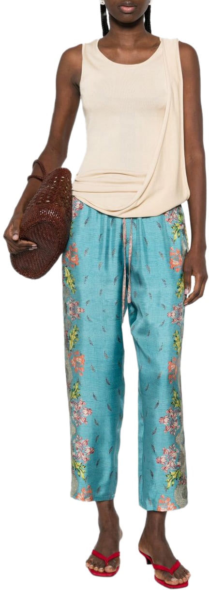 Pierre Louis Mascia Trousers Azzurro Cyaan