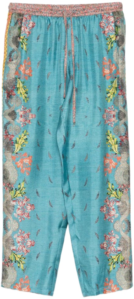 Pierre Louis Mascia Trousers Azzurro Cyaan