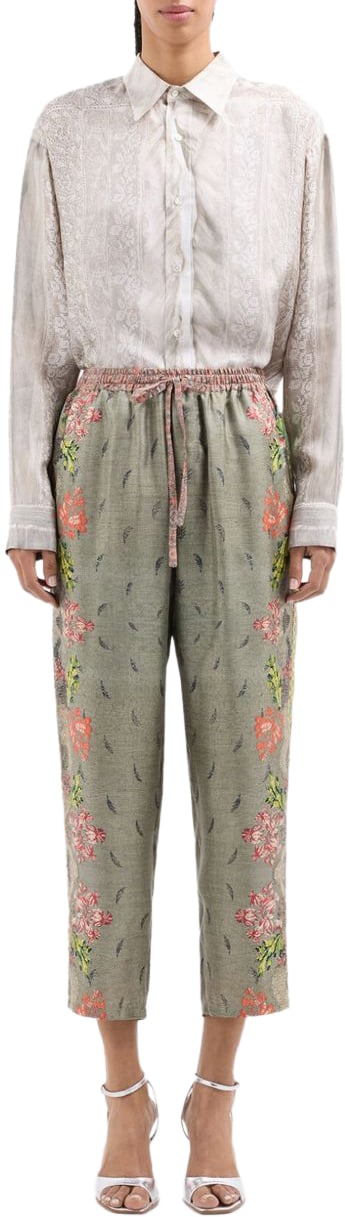 Pierre Louis Mascia Trousers Kaki Bruin