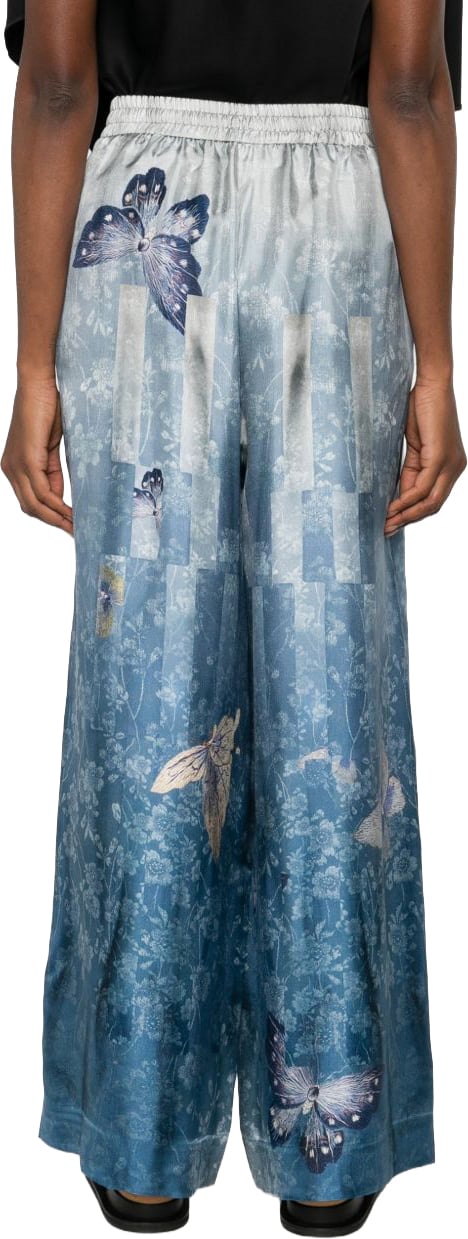Pierre Louis Mascia Trousers Light Blue Blauw