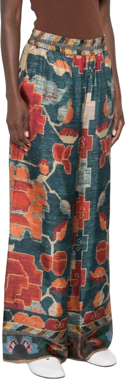 Pierre Louis Mascia Trousers Red Navy