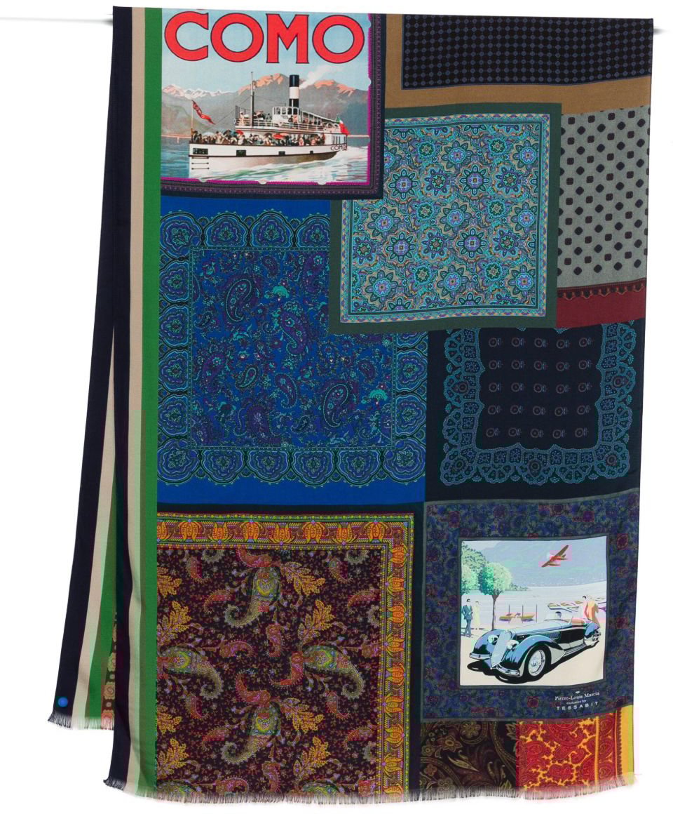 Pierre Louis Mascia Scarfs Blue Blauw