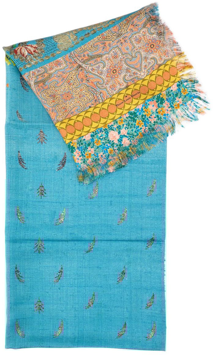 Pierre Louis Mascia Scarfs Clear Blue Blauw