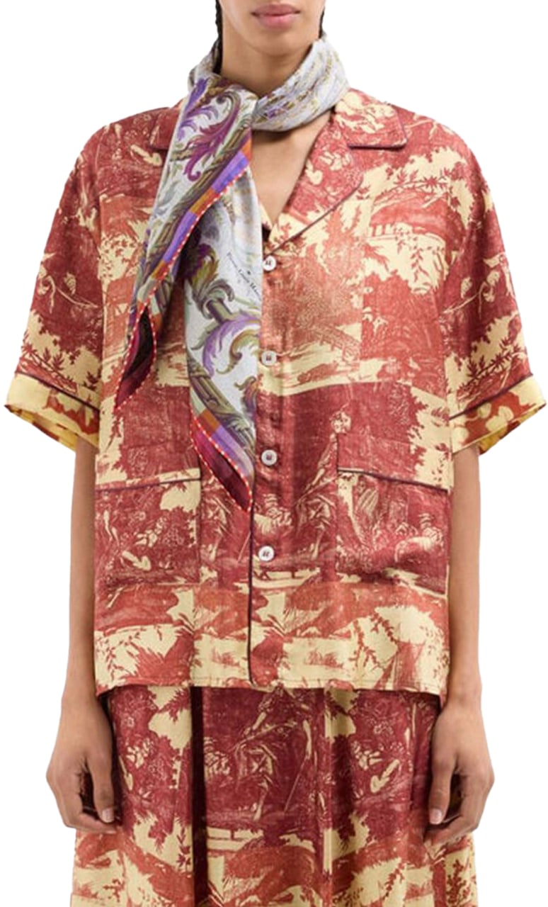 Pierre Louis Mascia Scarfs Pink Wit