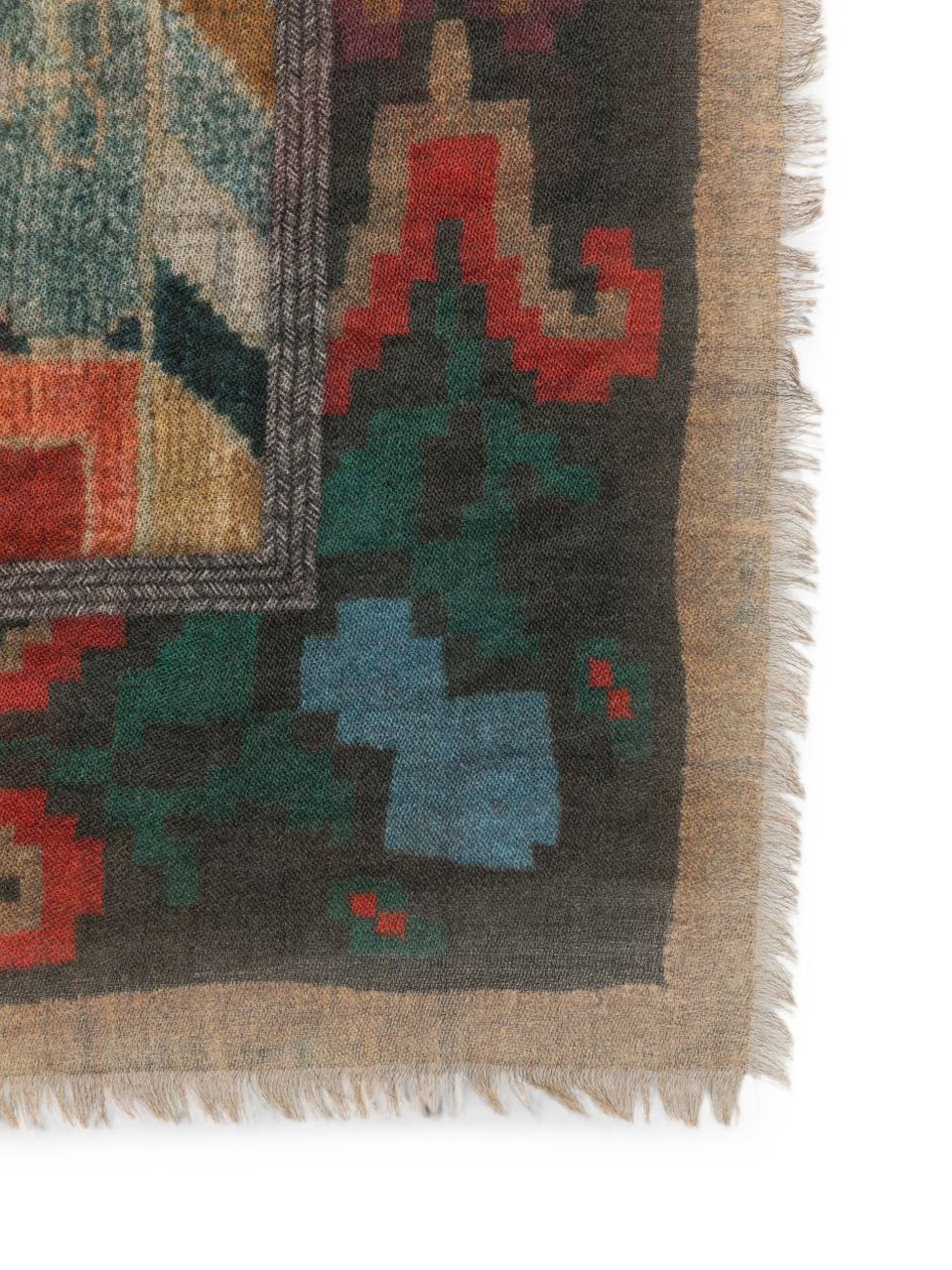 Pierre Louis Mascia Scarfs Brown Taupe