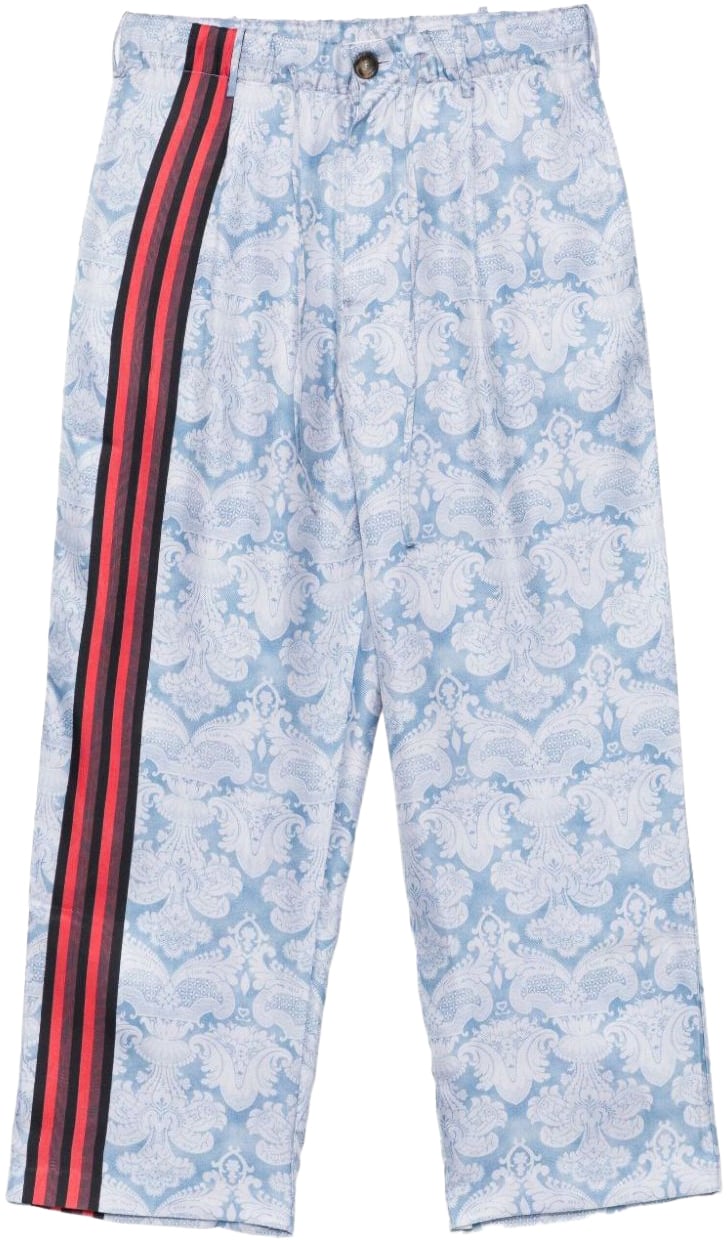 Pierre Louis Mascia Trousers Clear Blue Blauw