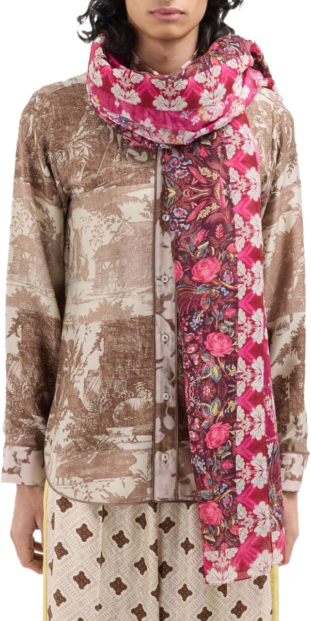 Pierre Louis Mascia Scarfs Fuxia Roze