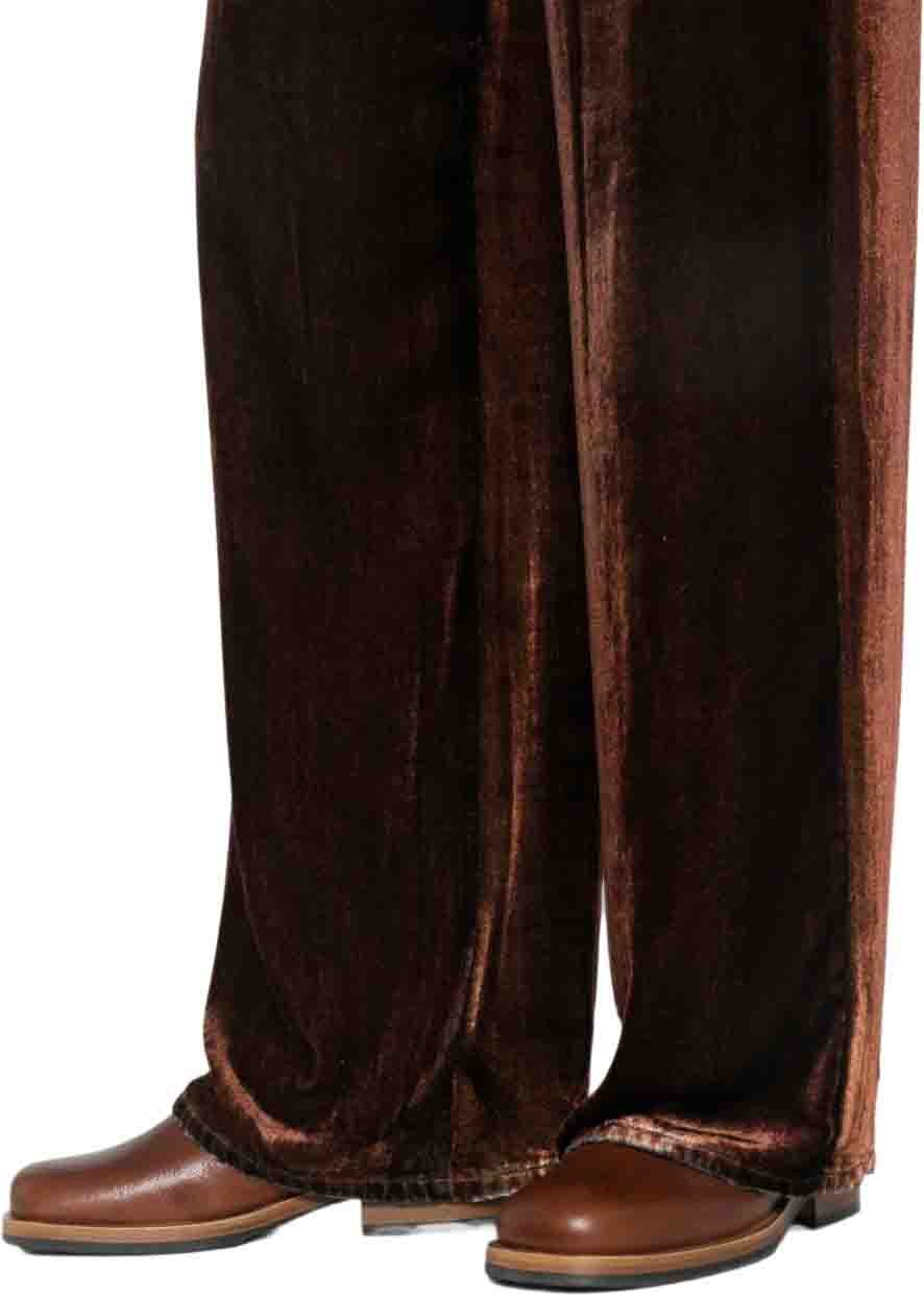 Pierre Louis Mascia Trousers Bordeaux Bruin
