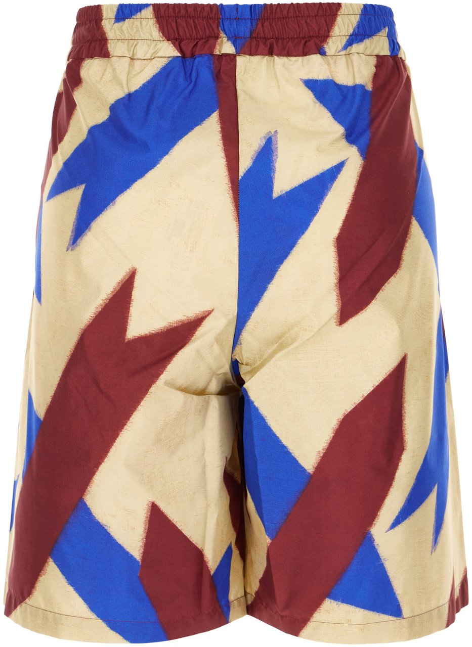 Pierre Louis Mascia Pierre Louis Mascia Printed silk bermuda shorts Divers