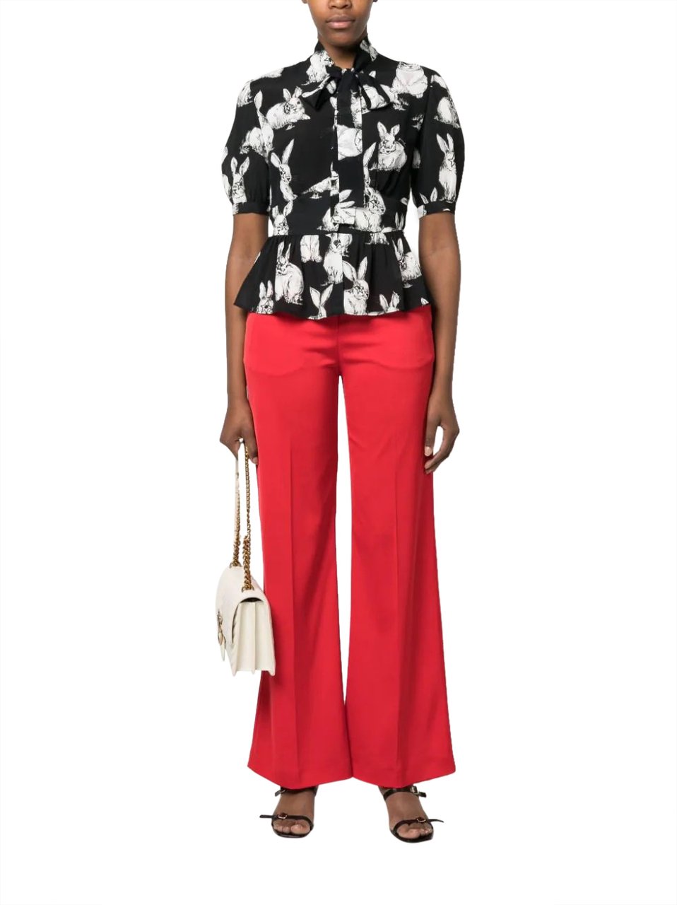 Pinko pinto pantalone red Rood