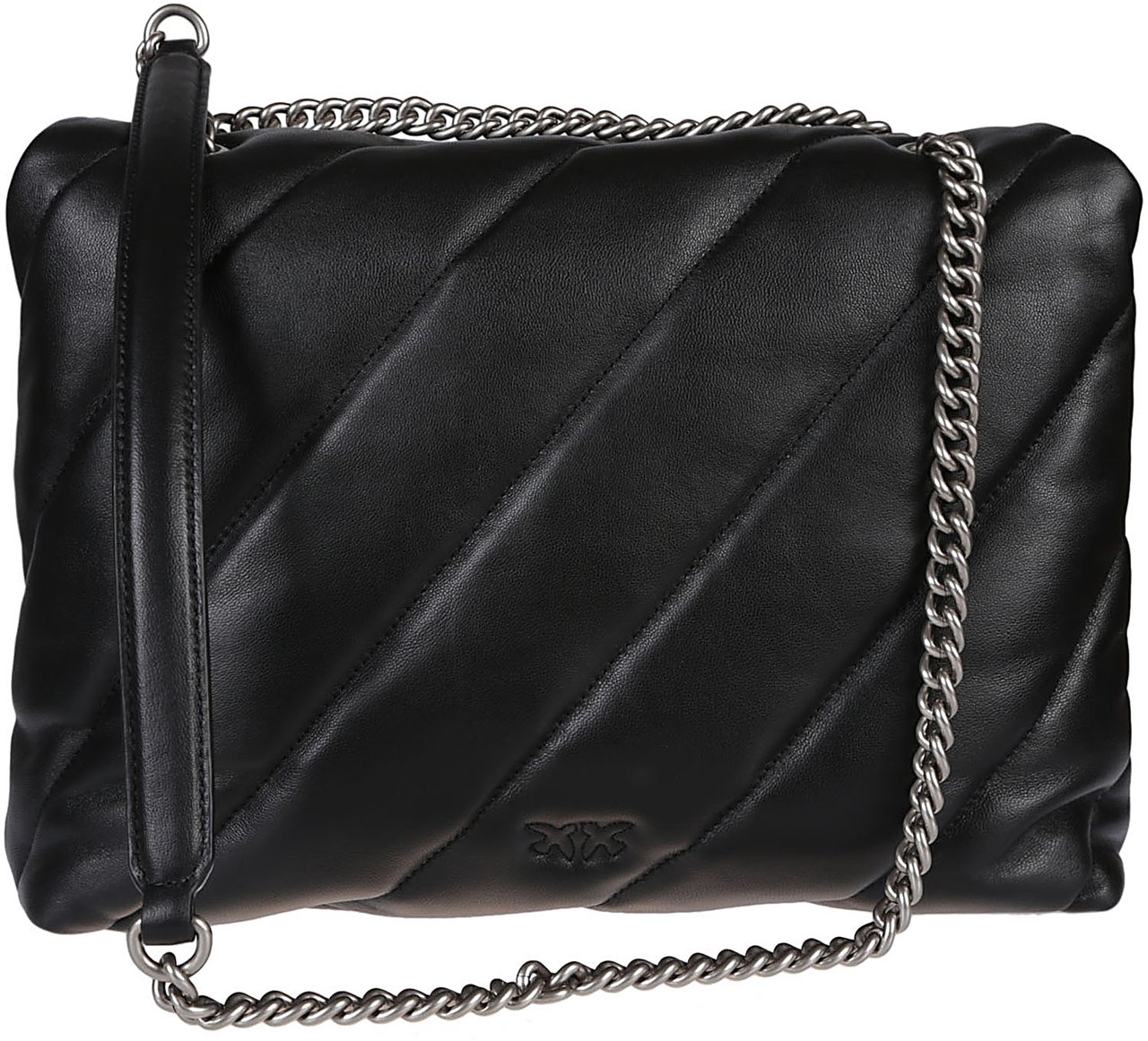 Pinko Love Big Puff Maxi Quilt Bag Black Zwart