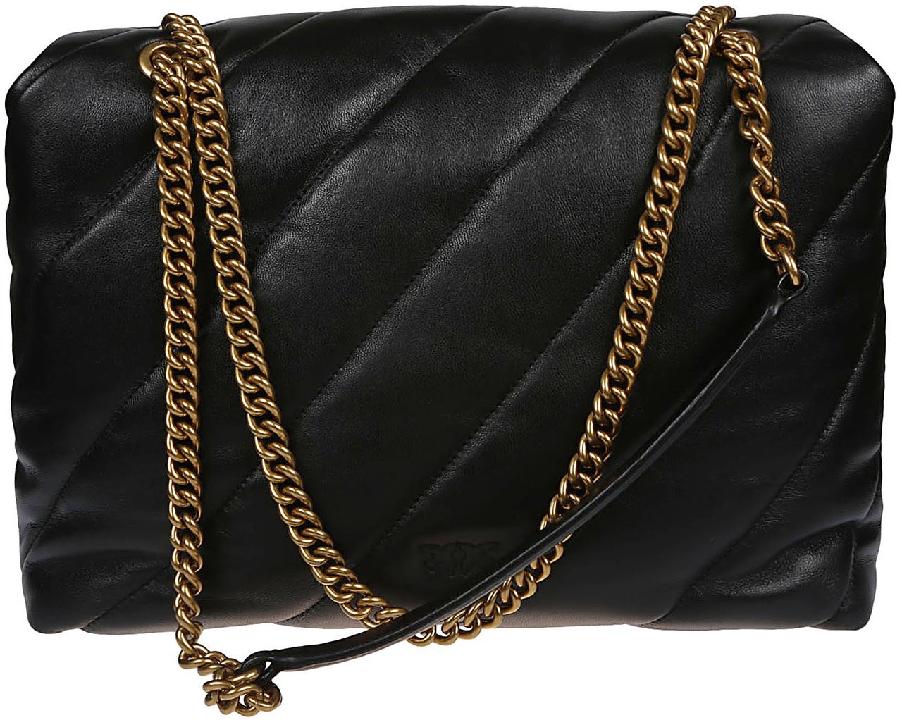 Pinko Love Big Puff Maxi Quilt Bag Black Zwart