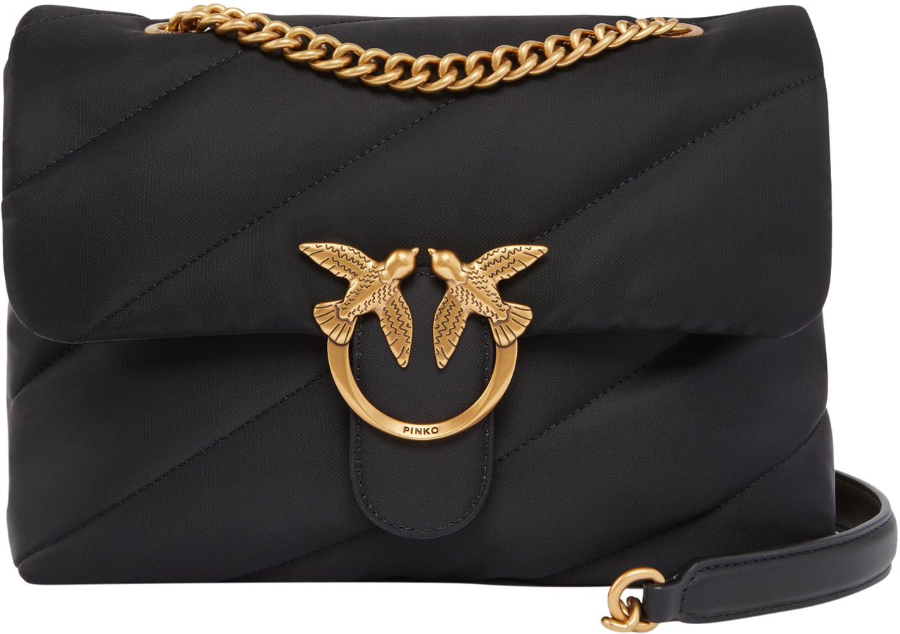 Pinko Bags Neroantique Gold Goud