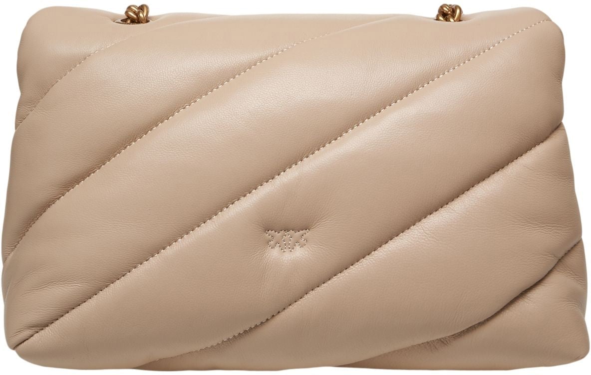 Pinko Shoulder bag 'Love Bag Puff' Beige