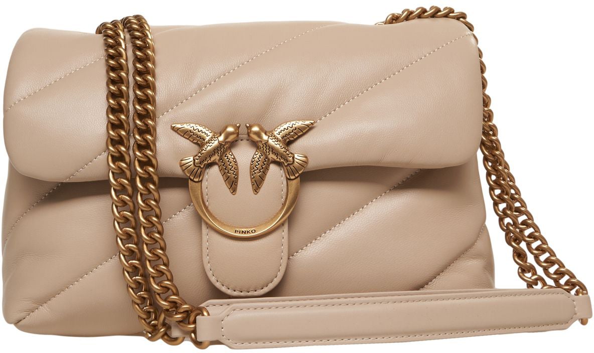 Pinko Shoulder bag 'Love Bag Puff' Beige