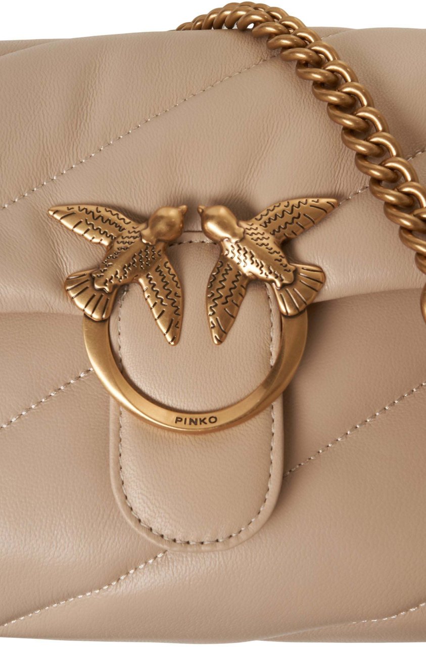 Pinko Shoulder bag 'Love Bag Puff' Beige