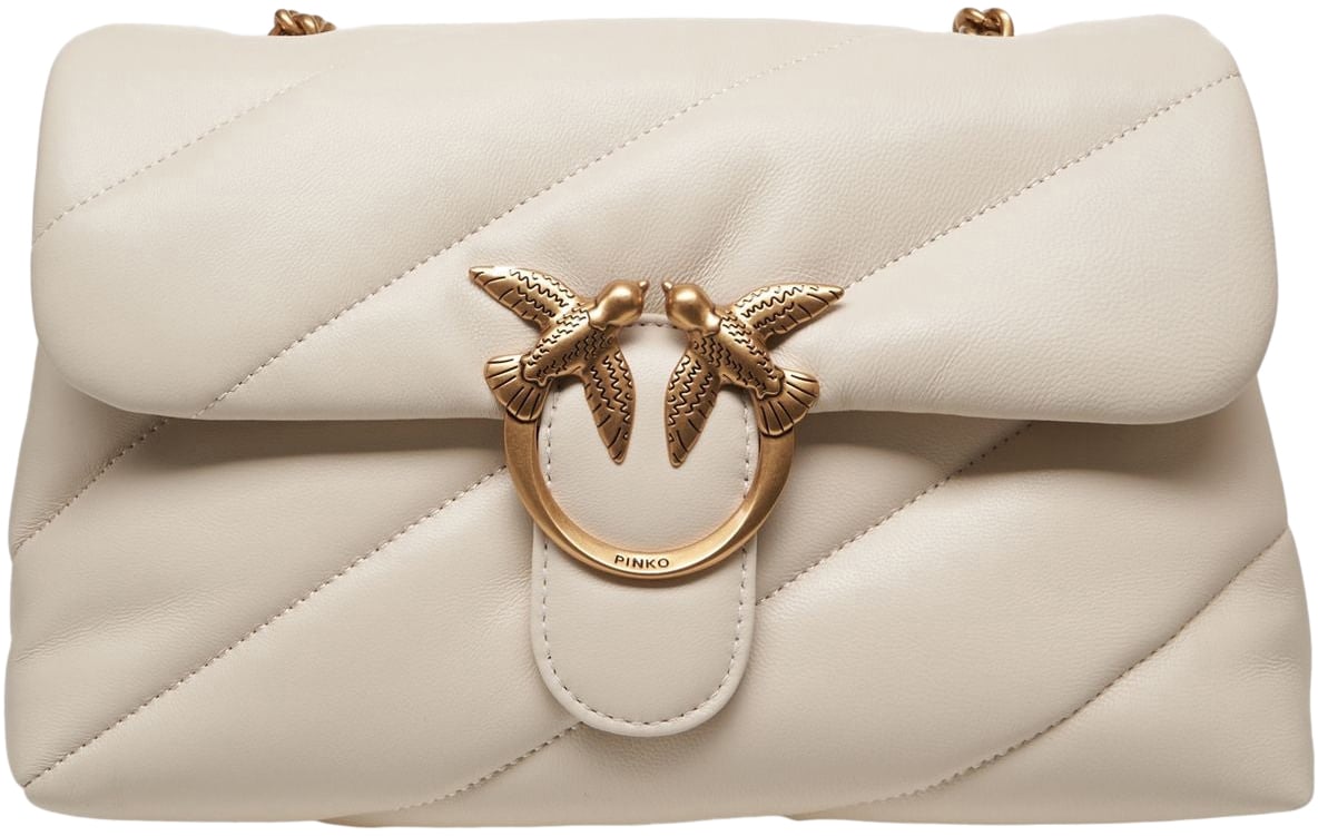 Pinko Shoulder bag 'Love Bag Puff' Beige
