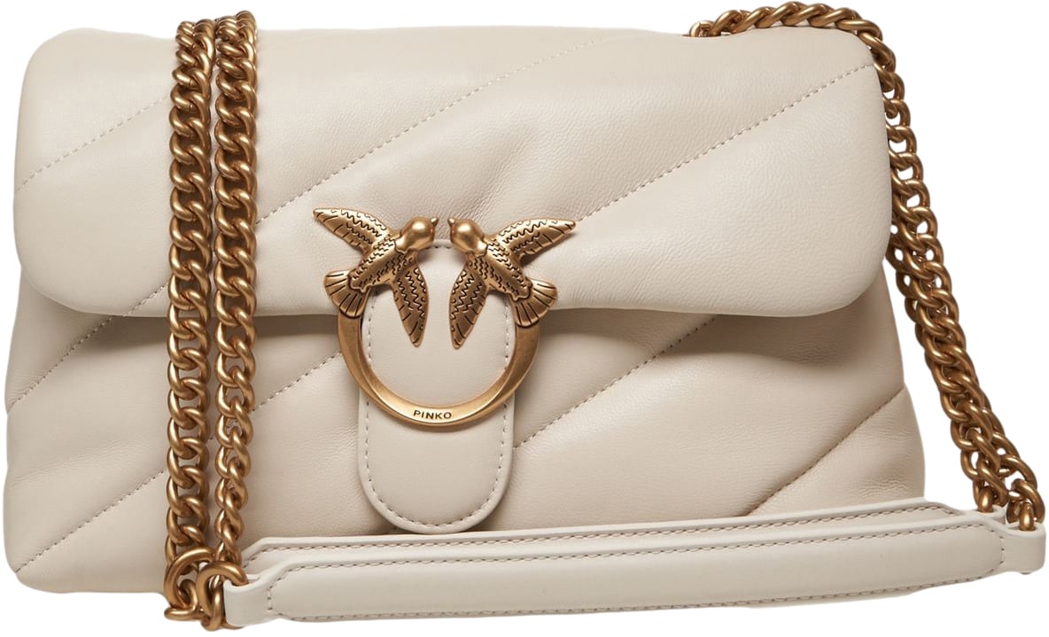 Pinko Shoulder bag 'Love Bag Puff' Beige