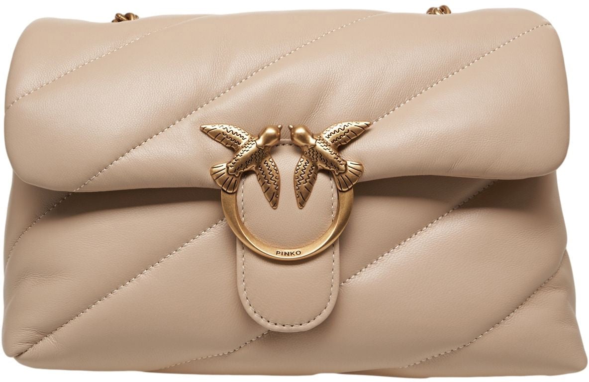 Pinko Shoulder bag 'Love Bag Puff' Beige