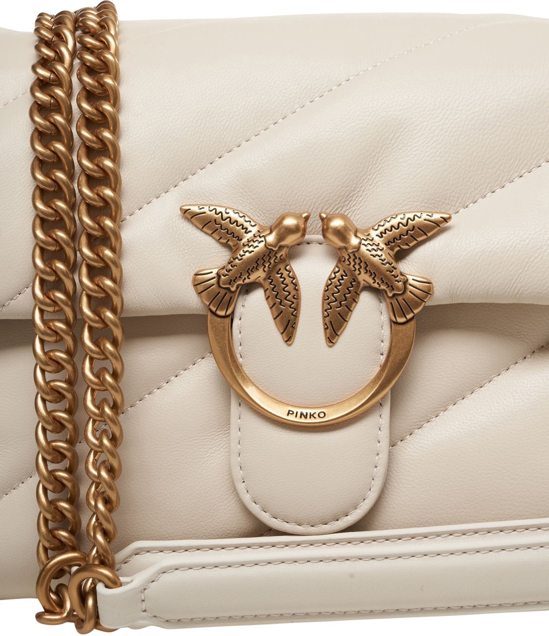 Pinko Shoulder bag 'Love Bag Puff' Beige