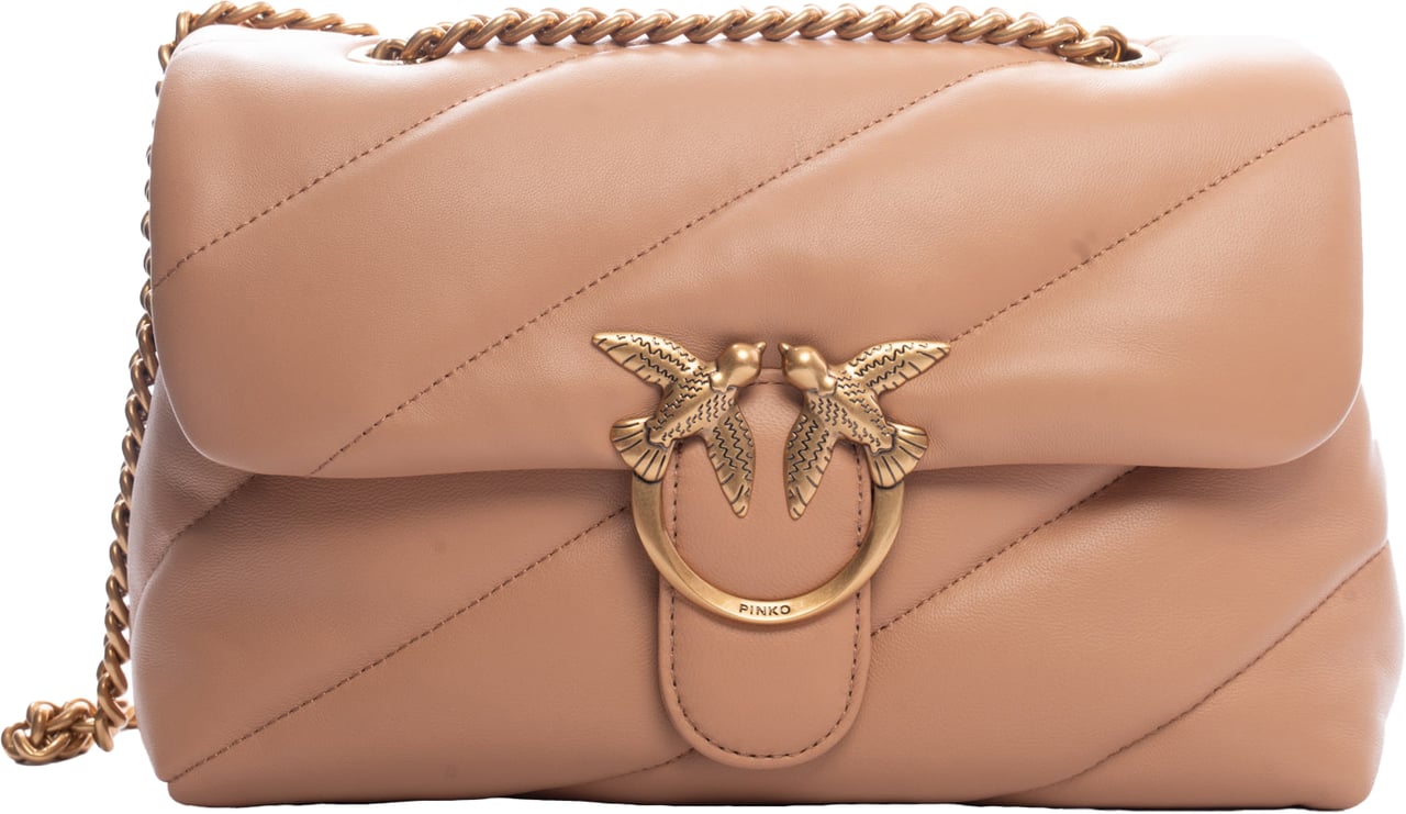 Pinko Bags Rosa Toastantique Gold Roze