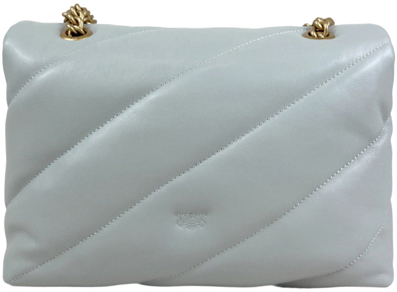 Pinko Bags Grigio Perlaantique Gold Goud
