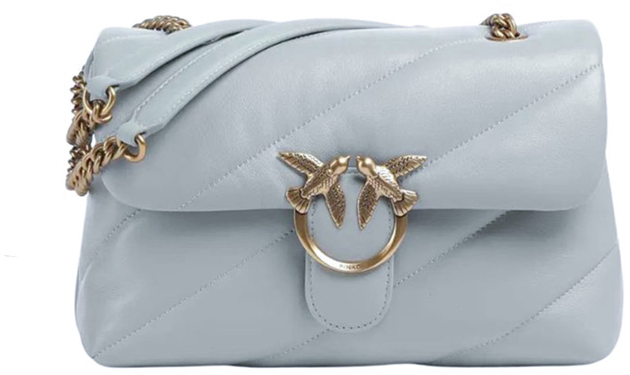 Pinko Bags Grigio Perlaantique Gold Goud