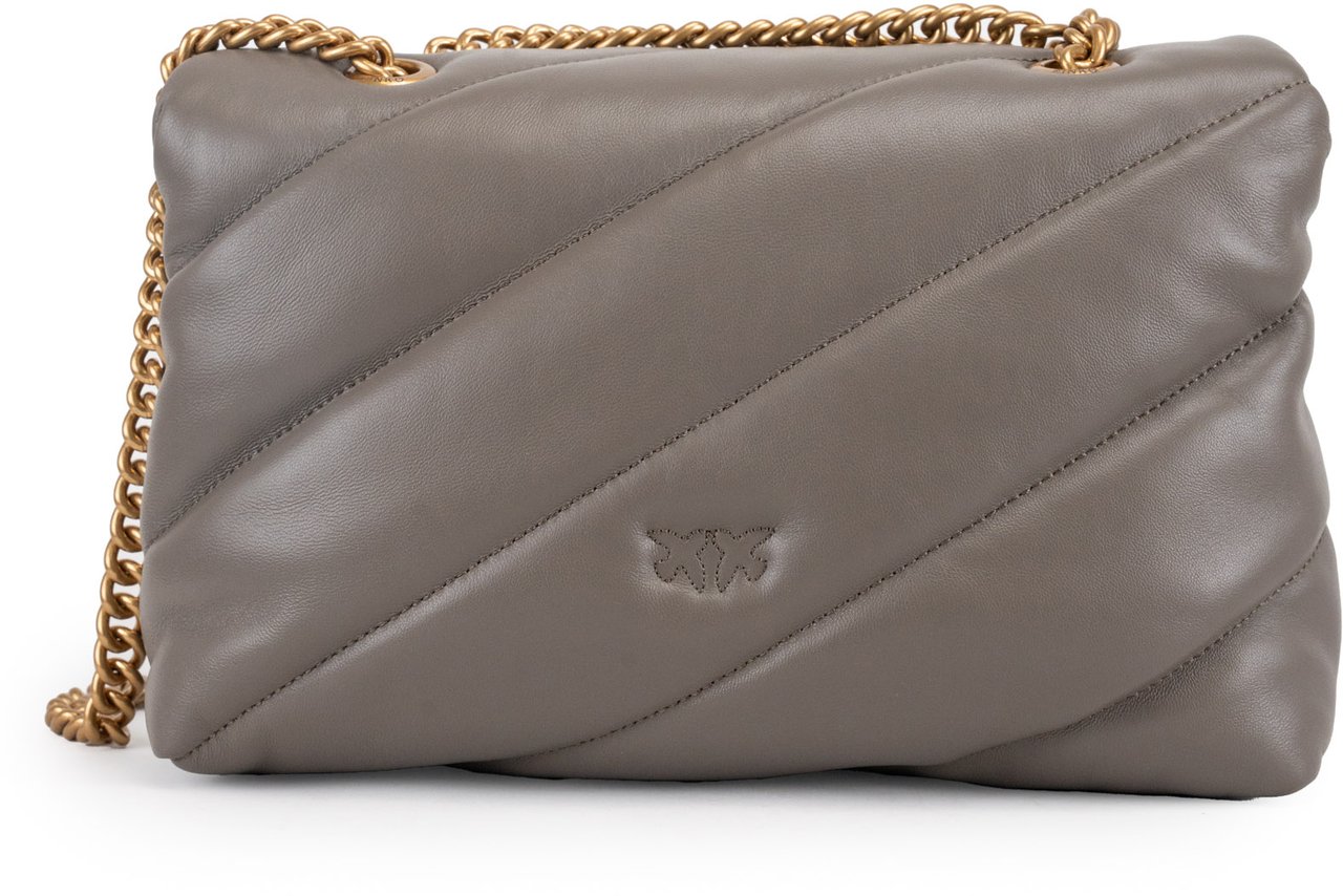 Pinko Bags Grigio Asfalto 1 Antique Gol Grijs